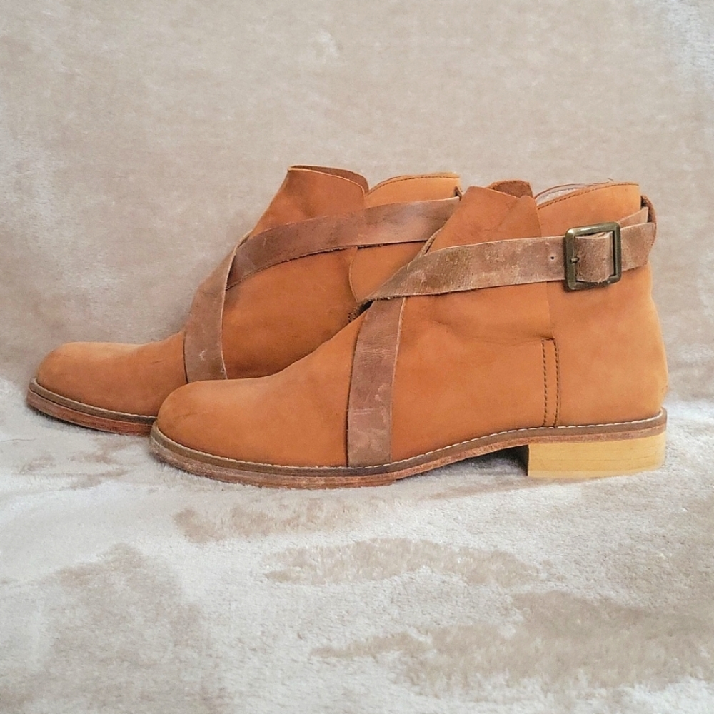 Free People Las Palmas Hipster Leather Ankle Boots Booties